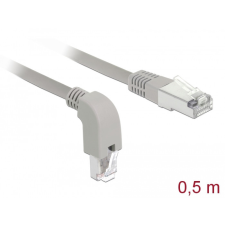 DELOCK Hálózati kábel RJ45 Cat.6 S/FTP, lefelé néző / egyenes 0,5 m kábel és adapter