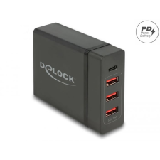 DELOCK hálózati töltő 1 db USB Type-C PD + 3 db USB-A 60W + 12W (63974) (Delock63974) mobiltelefon kellék