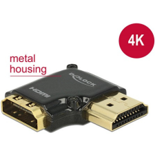  Delock HDMI 1.4 M/F adapter fekete 4k, 90°jobb kábel és adapter