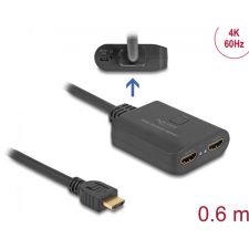 DELOCK HDMI 2.0 Elosztó Fekete 60cm 18650 kábel és adapter
