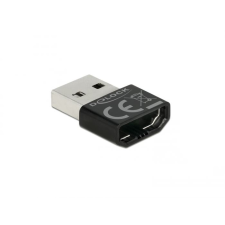 DELOCK HDMI-A anya > USB-A apa adapter fekete (65680) (delock65680) kábel és adapter