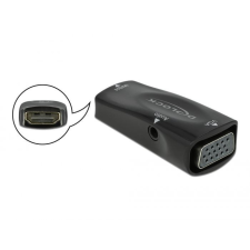 DELOCK HDMI-A female to VGA female 1080p with Audio Adapter kábel és adapter
