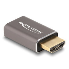 DELOCK HDMI adapter apa - anya 8K 60 Hz szürke fém (60081) (DE60081) kábel és adapter
