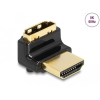 DELOCK HDMI adapter apa - anya 90 fok felfelé néző csatlakozódugóval 8K 60 Hz fém (60017)