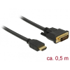 DELOCK HDMI - DVI 24+1 kétirányú kábel 0,5 m