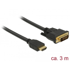 DELOCK HDMI - DVI 24+1 kétirányú kábel 3m (85655) kábel és adapter