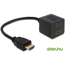 DELOCK HDMI Elosztó Fekete 20cm 65226 kábel és adapter