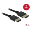 DELOCK HDMI -HDMI Premium cable 2m Black (85217)
