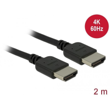 DELOCK HDMI -HDMI Premium cable 2m Black (85217) kábel és adapter