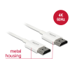DELOCK HDMI-kábel Ethernettel - HDMI-A-csatlakozódugó > HDMI-A-csatlakozódugó, 3D, 4K, 4,5 m, vékony