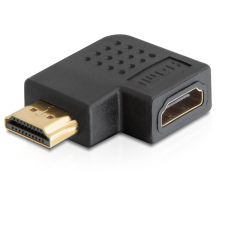 DELOCK - HDMI M/F adapter, átalakító 90°jobb fekete - 65076 kábel és adapter