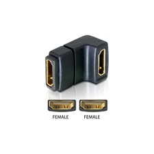 DELOCK HDMI toldó (F-F) 90° kábel és adapter