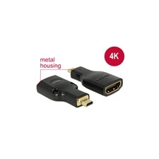 DELOCK HDMI with Ethernet adapter Micro-D (M) - A (F) 4K kábel és adapter