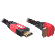 DELOCK High Speed HDMI Ethernet kábel, A-A apa/apa 3,0m hajlított kábel és adapter