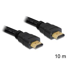 DELOCK High Speed HDMI-kábel típusú Ethernet – HDMI A dugós &gt; HDMI A dugós 10m Black kábel és adapter