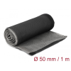 DELOCK Hőellenálló EMI Shielding fonott borítás tépőzáras rögzítővel, 1 m x 50 mm méretű, fekete