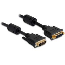 DELOCK hosszabbító kábel, DVI 24+5 apa &amp;gt; anya, 3 m kábel és adapter