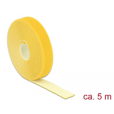 DELOCK Hurkolható rögzítők, 5 m x 20 mm (H x Sz) tekercs, sárga villanyszerelés