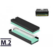DELOCK Hűtőborda M.2 SSD 2280-hoz, fekete hűtés