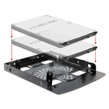 DELOCK illesztő keret 3.5 > 2 x 2.5 HDD kábel és adapter