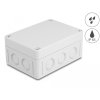 DELOCK Installációs ház kábel bemenetekkel 130 x 93 x 57 mm nagyságú szürke