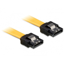 DELOCK KAB Delock 82808 6Gb/s egyenes/egyenes SATA (fémlappal) kábel - 0,2m kábel és adapter