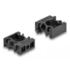 DELOCK Kábel borító tartó záróklippel 10 mm 8 db. fekete (60481) (60481)