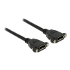 DELOCK Kábel, Displayport 1.2 hüvely > Displayport hüvely, panelrögzítés, 4K 60 Hz 0,25 m