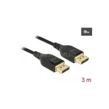 DELOCK kábel DisplayPort male / male összekötő 8K 60Hz tanúsítvánnyal 3m (DL85661) kábel és adapter