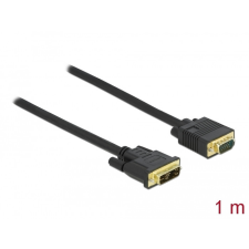 DELOCK Kábel DVI 12+5 csatlakozódugóval - VGA csatlakozódugóval 1 m kábel és adapter