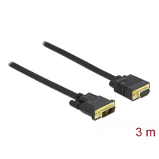 DELOCK Kábel DVI 12+5 csatlakozódugóval - VGA csatlakozódugóval 3m (86750) (DE86750) kábel és adapter