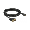 DELOCK Kabel DVI 18+1 St > HDMI-A St 3.0m schwarz (85585)