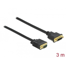 DELOCK Kábel DVI 24+5 csatlakozódugóval - VGA csatlakozódugóval 3 m kábel és adapter