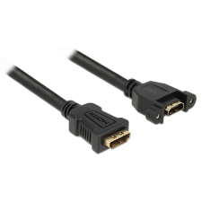DELOCK kábel HDMI A anya &gt; HDMI A anya panelrögzítés 25 cm kábel és adapter