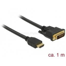 DELOCK kábel HDMI male to DVI 24+1 male kétirányú, 1m (DL85652) kábel és adapter