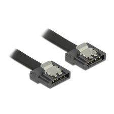 DELOCK kábel SATA FLEXI 6 Gb/s 50 cm fekete fém kábel és adapter