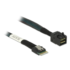DELOCK Kábel Slim SAS SFF-8654 4i > Mini SAS HD SFF-8643, 50 cm kábel és adapter