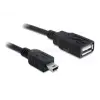 DELOCK kábel USB 2.0-A anya > mini USB apa 0,5 m (DL82905)