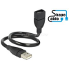 DELOCK kábel USB 2.0 A apa > A anya ShapeCable 0,35 m (DL83498)