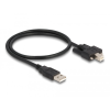 DELOCK Kábel USB 2.0 A-Típusú dugó - B-Típusú dugó csavarokkal ellátott 0,5 m