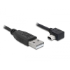  DELOCK kábel USB 2.0 Type-A male > USB Mini-B male 90 fokos 2m