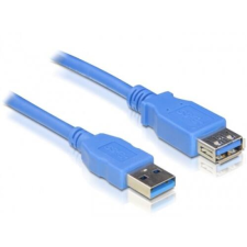 DELOCK kábel USB 3.0 Type-A male / female hosszabbító 1m kék kábel és adapter