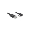 DELOCK kábel USB-A male > USB mini-B male 90 fokos bal 1m (DL82681)