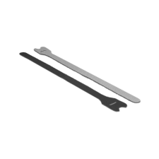 DELOCK Kabelbinder Klettverschluss 300mm 10Stk schwarz (18688) asztali számítógép kellék
