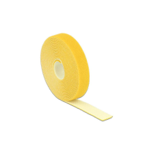 DELOCK Kabelbinder Klettverschluss 5000x20mm 1x Rol gelb (18739) asztali számítógép kellék