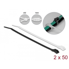 DELOCK Kábelkötegelő lapos fejrésszel hossza 110 mm szélessége 2,5 mm, 100 db. villanyszerelés