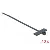 DELOCK Kábelkötöző címkével Hx 200 x Sz 2,5 mm, 10 darab fekete