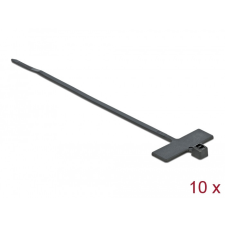 DELOCK Kábelkötöző címkével Hx 200 x Sz 2,5 mm, 10 darab fekete villanyszerelés
