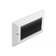 DELOCK Kábelrendező keret fekete fésűsávokkal 146 x 86 mm (66492) (d66492) asztali számítógép kellék