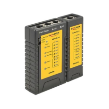 DELOCK kábelteszter RJ45 RJ12 + Portkereső kábel és adapter